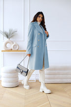 Adelina | Women's Wool Trench Coat for Winter with Double-Breasted Design 7
