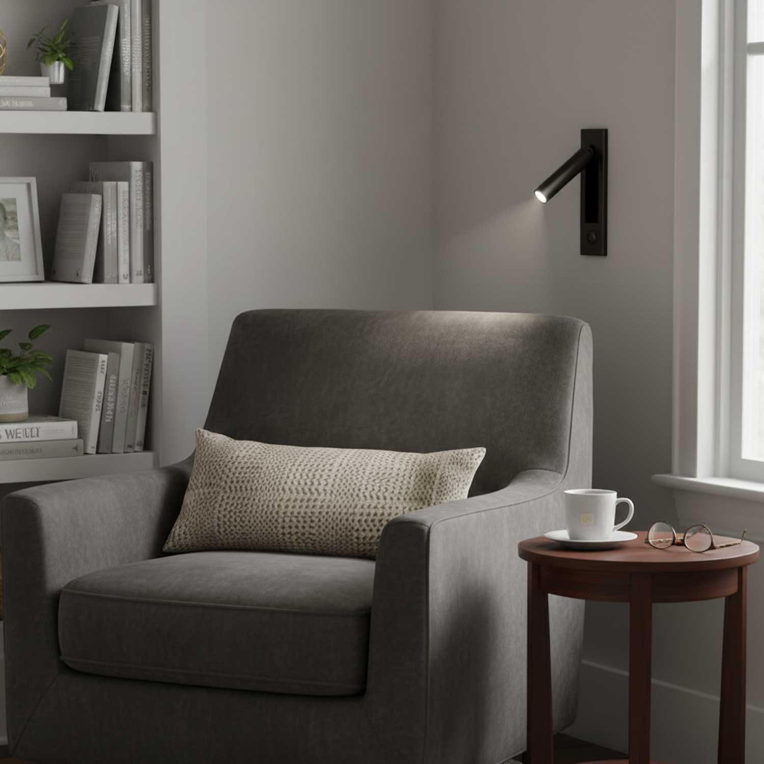 Adjustable LED Bedside Wall Sconce with Hidden Switch for Reading Comfort 4