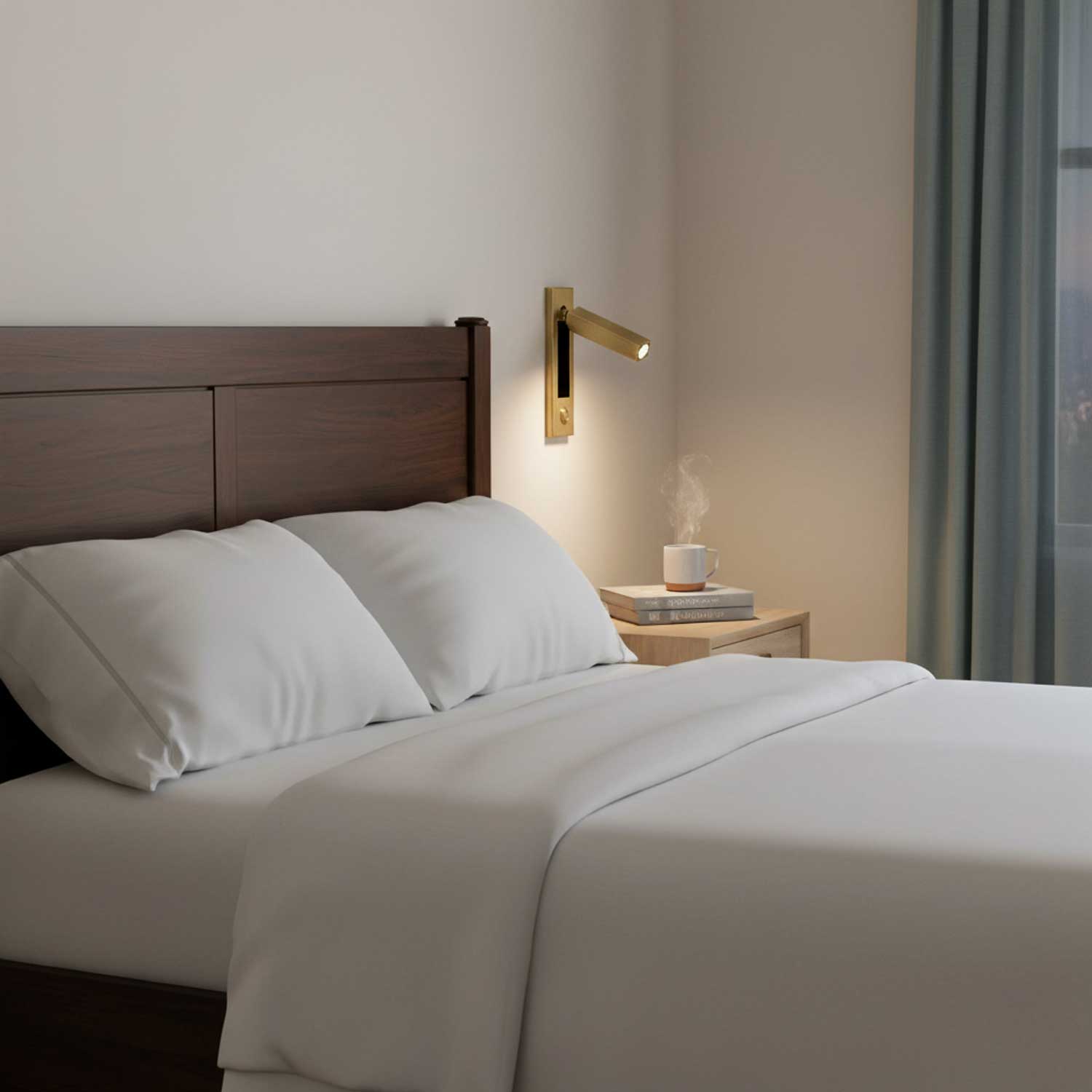 Adjustable LED Bedside Wall Sconce with Hidden Switch for Reading Comfort 8