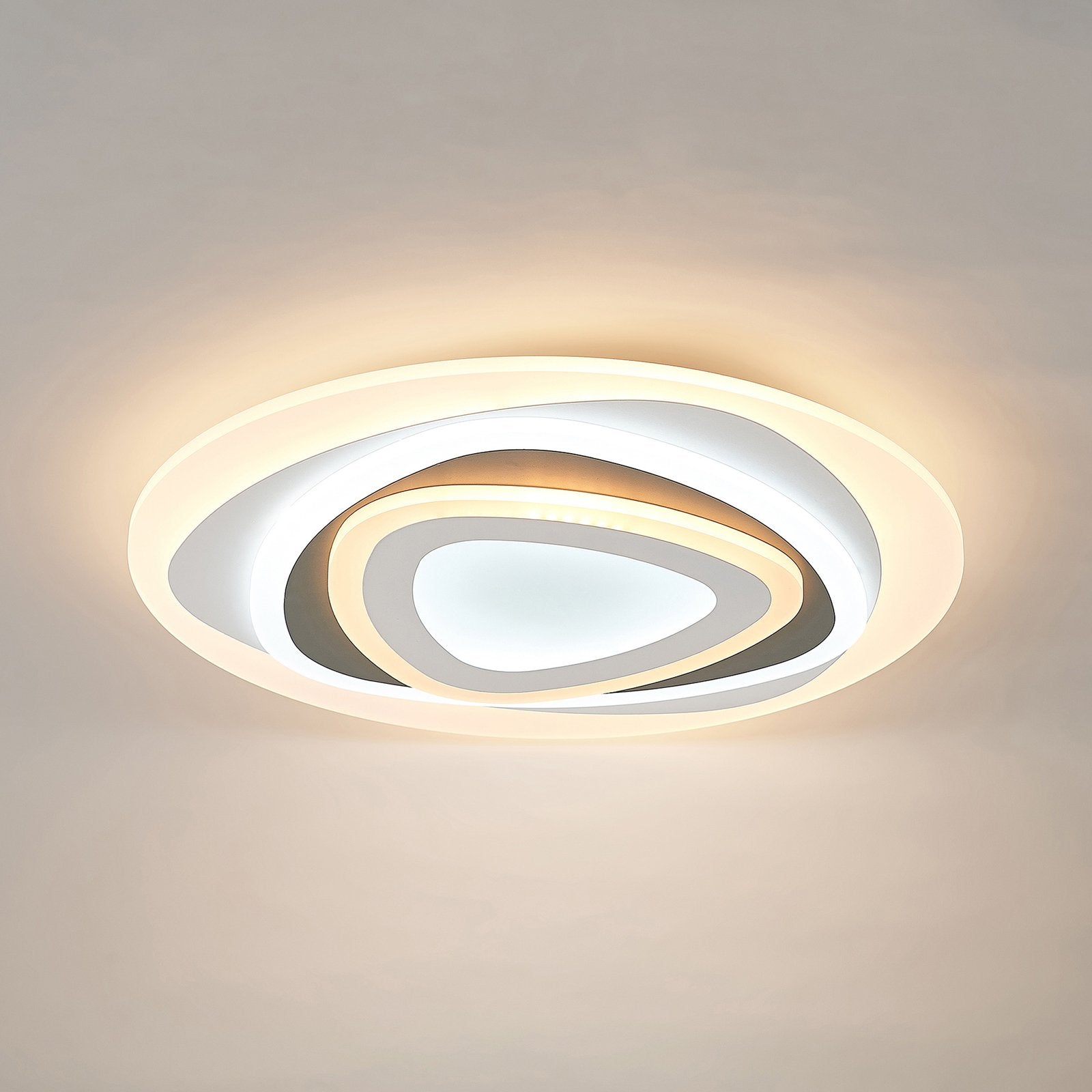 Adjustable LED Flush Mount Ceiling Light by Lightrix | Modern Round Design for Home Décor 0