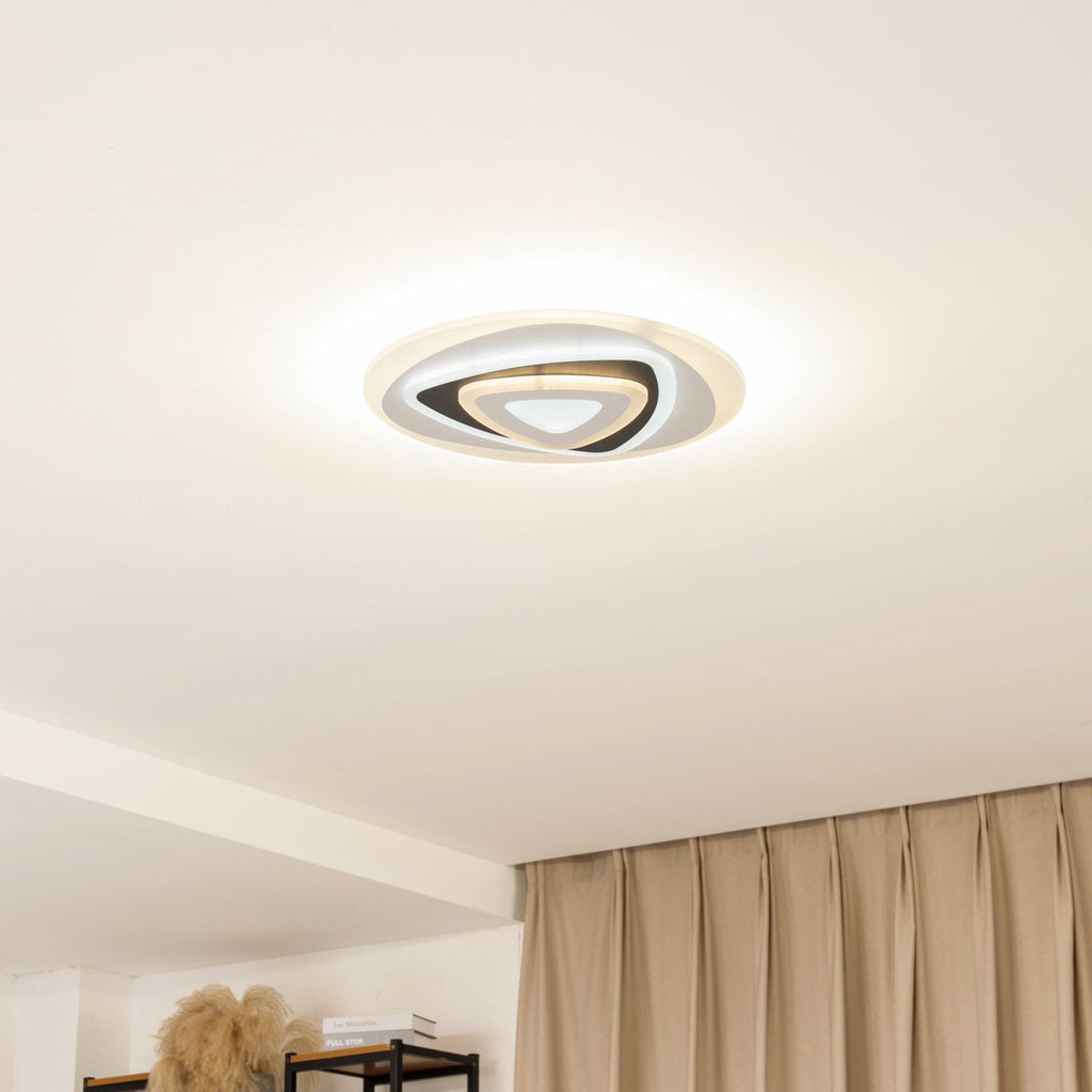 Adjustable LED Flush Mount Ceiling Light by Lightrix | Modern Round Design for Home Décor 1