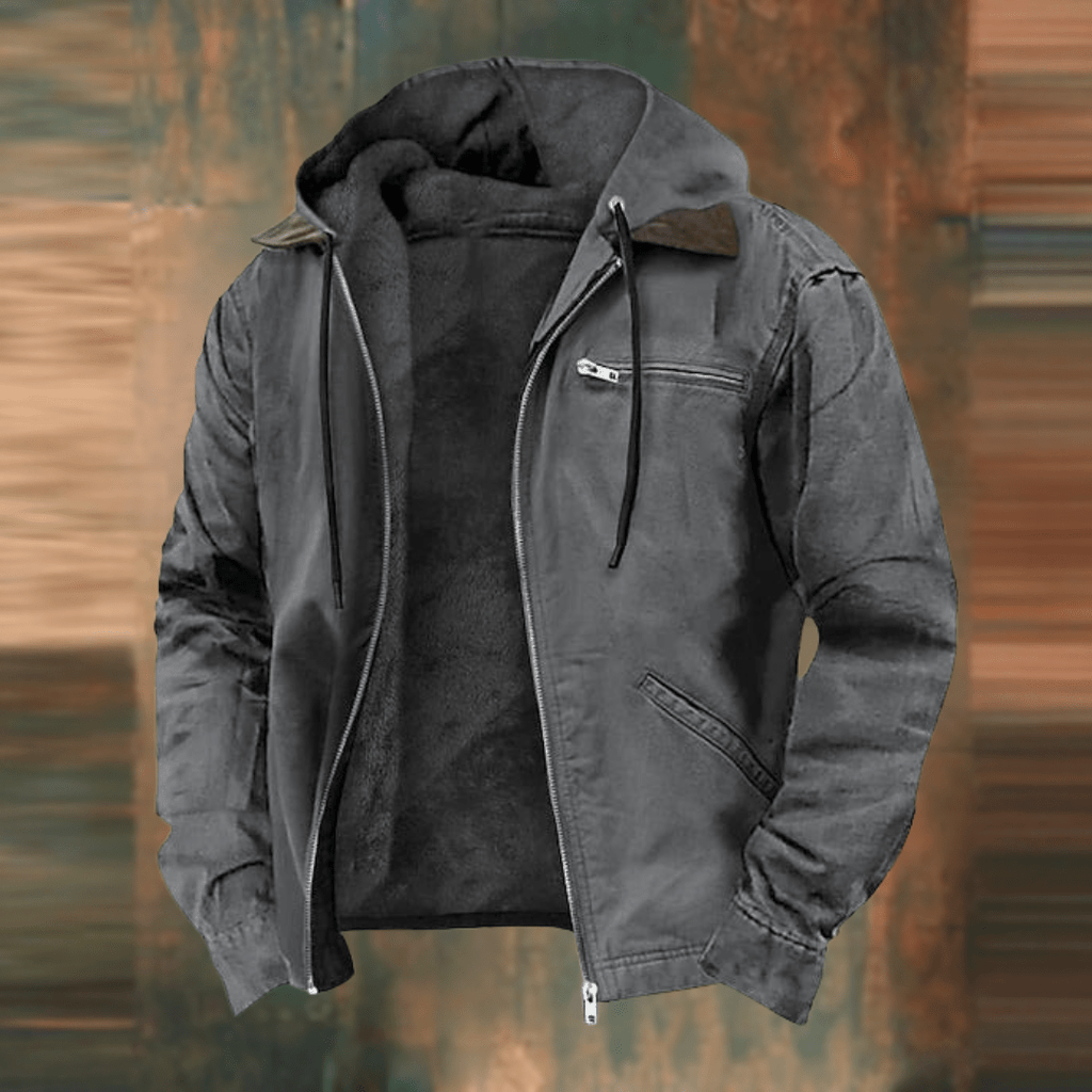 Declan | Men's Hooded Bomber Jacket for Winter Comfort and Style 2