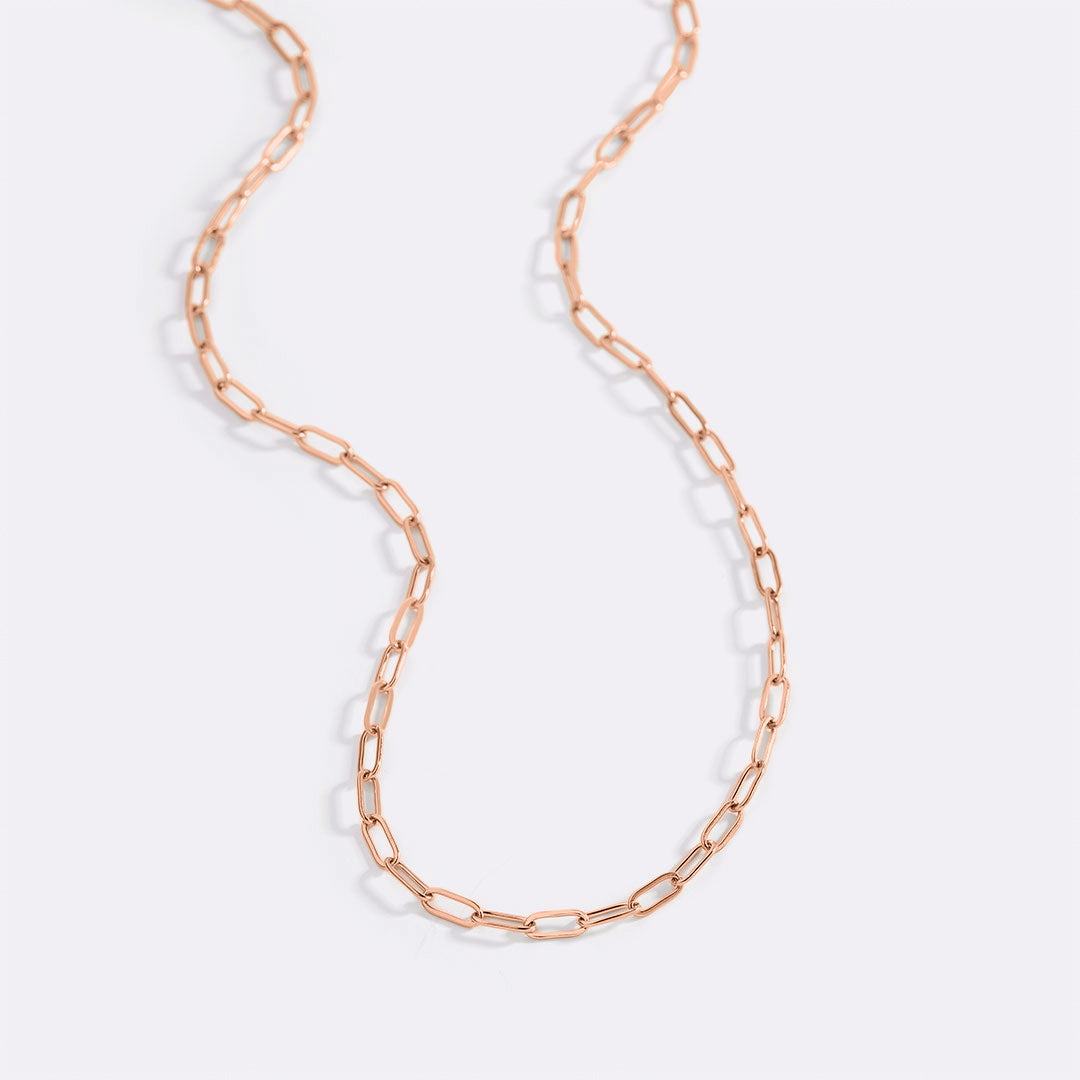 Elegant Paperclip Chain Necklace with Adjustable Extender for Everyday Style 10