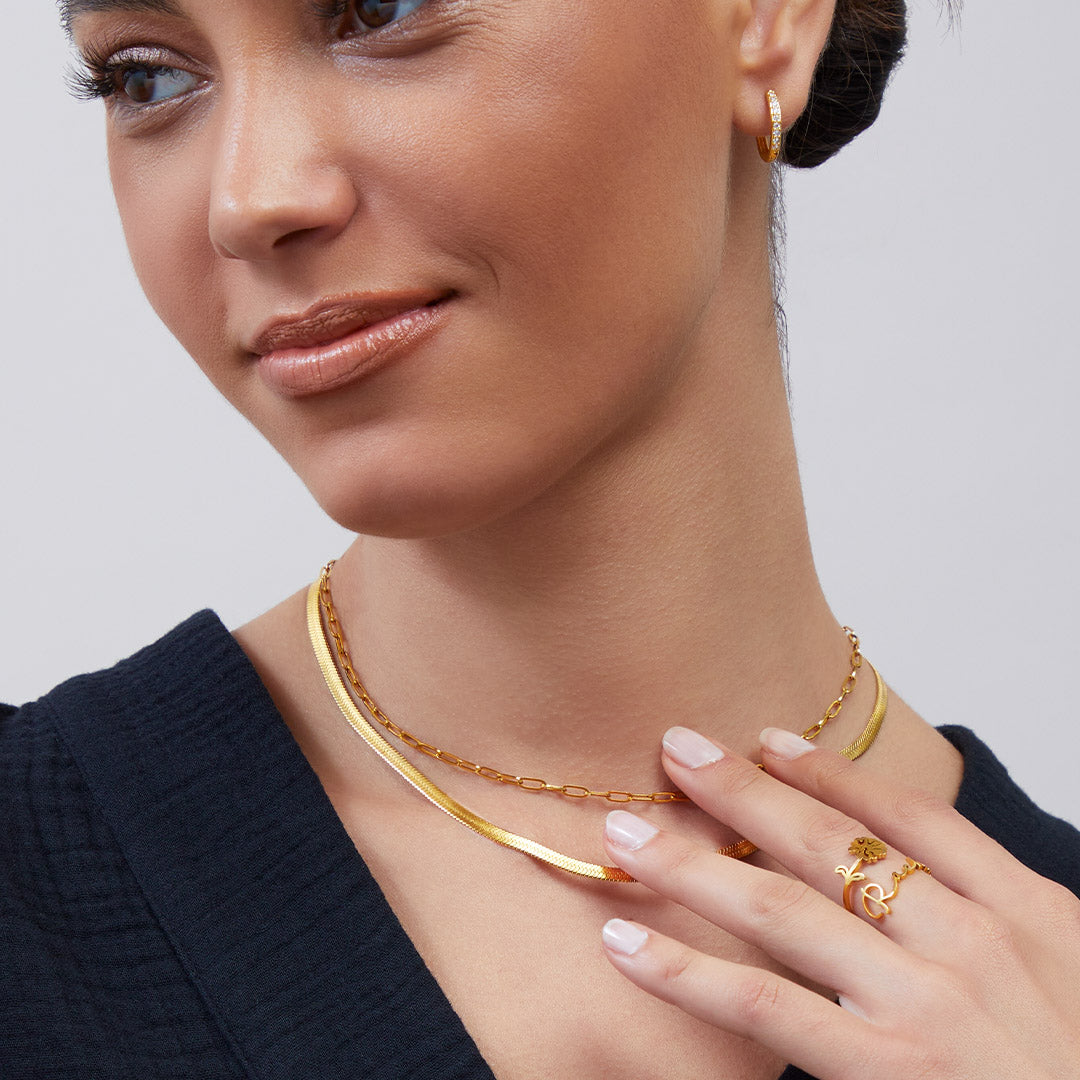 Elegant Paperclip Chain Necklace with Adjustable Extender for Everyday Style 4