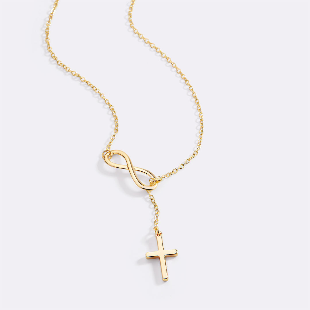 Elysian Infinity Cross Necklace | Timeless Symbol of Love and Faith 0