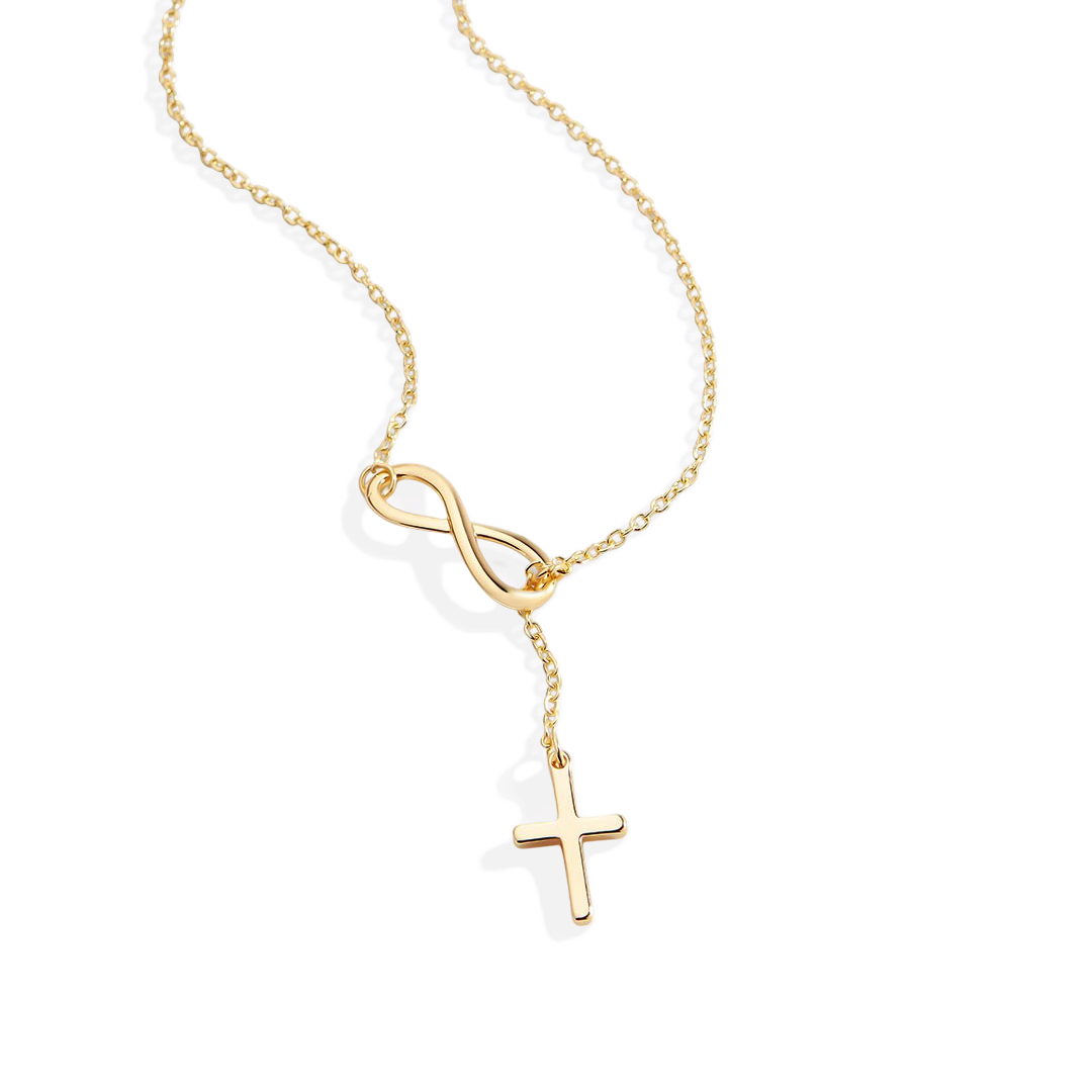 Elysian Infinity Cross Necklace | Timeless Symbol of Love and Faith 1