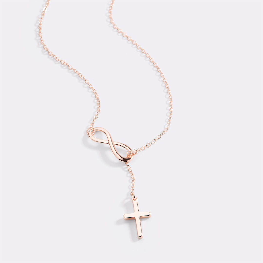 Elysian Infinity Cross Necklace | Timeless Symbol of Love and Faith 6