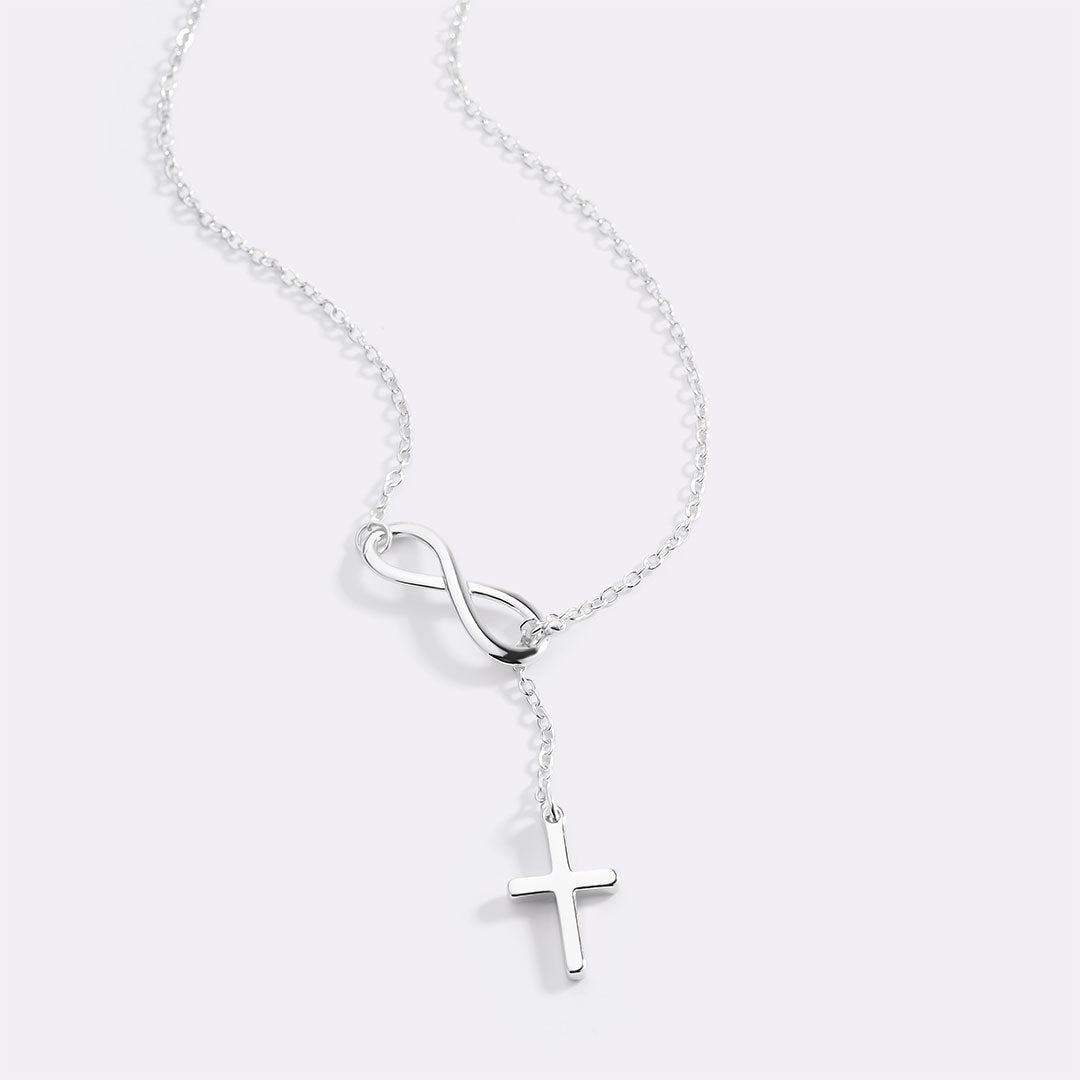 Elysian Infinity Cross Necklace | Timeless Symbol of Love and Faith 8