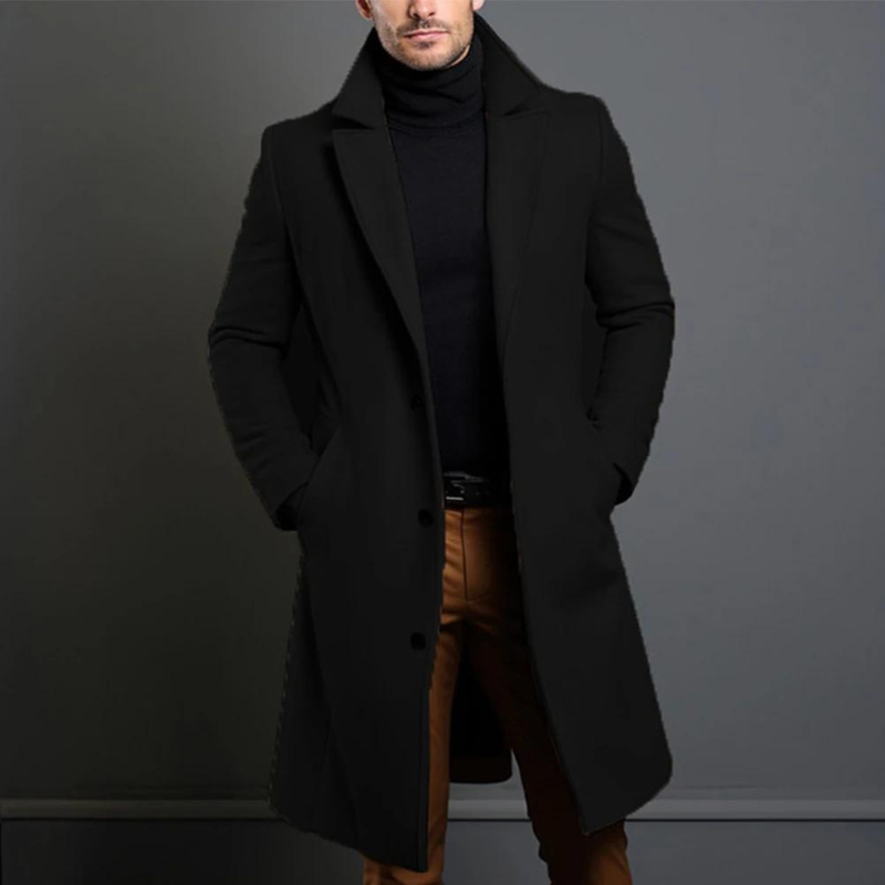 Mason | Classic Men's Wool Overcoat for Winter with Relaxed Fit 0