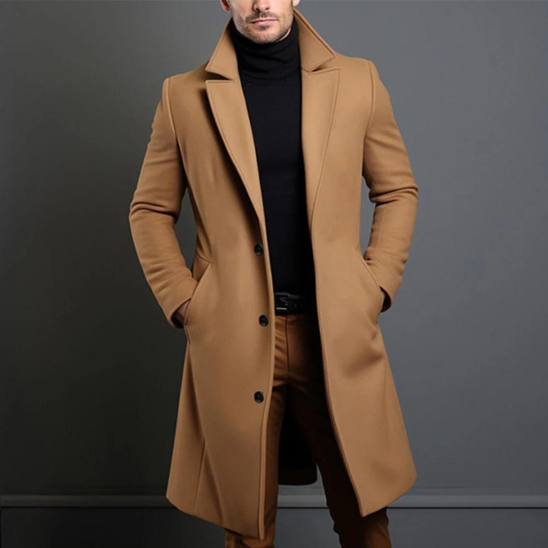 Mason | Classic Men's Wool Overcoat for Winter with Relaxed Fit 1
