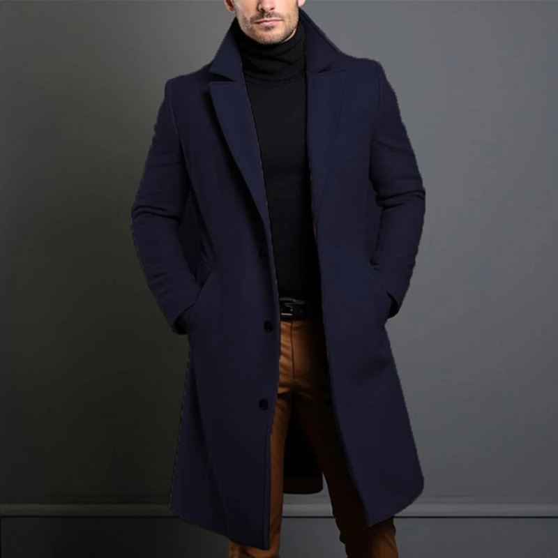 Mason | Classic Men's Wool Overcoat for Winter with Relaxed Fit 3