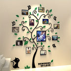 Modern 3D Acrylic Photo Tree Display for Memorable Home Decor 0