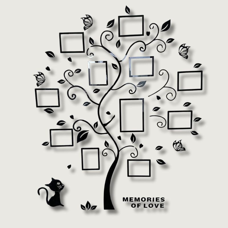 Modern 3D Acrylic Photo Tree Display for Memorable Home Decor 1