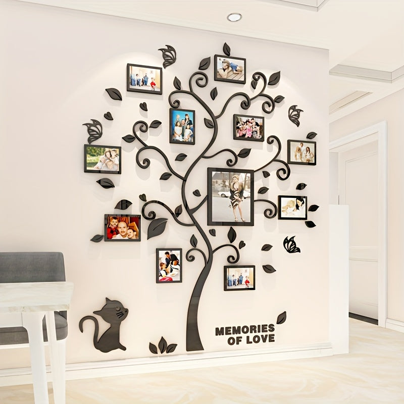 Modern 3D Acrylic Photo Tree Display for Memorable Home Decor 3
