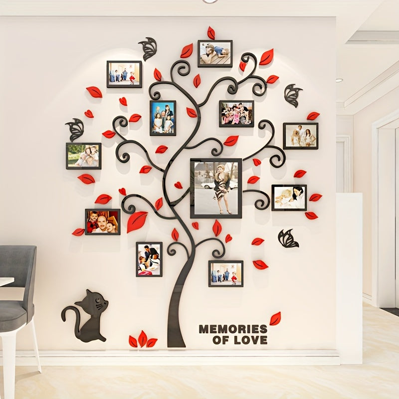 Modern 3D Acrylic Photo Tree Display for Memorable Home Decor 9