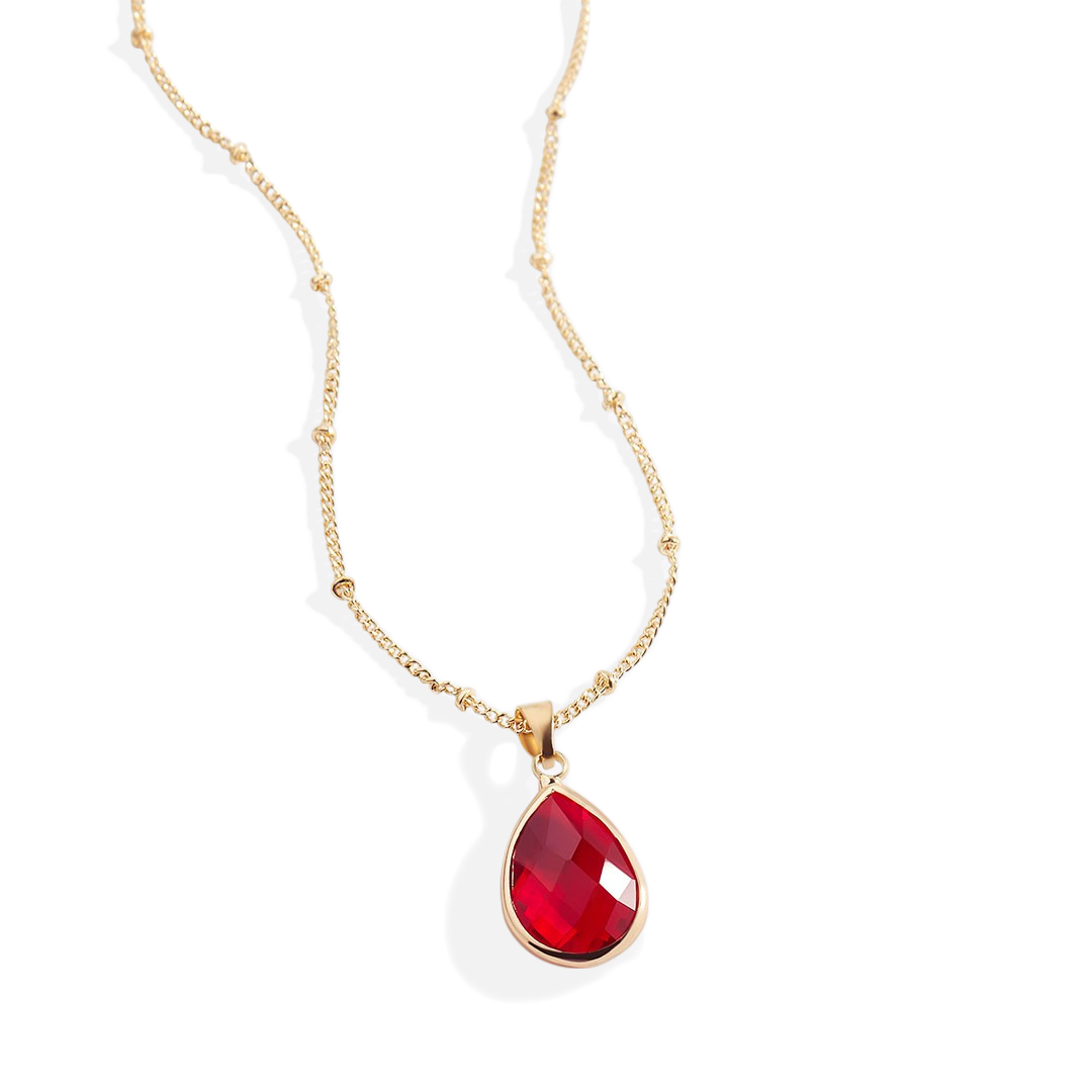 Personalized Birthstone Drop Necklace | Everyday Elegance Accessory 1