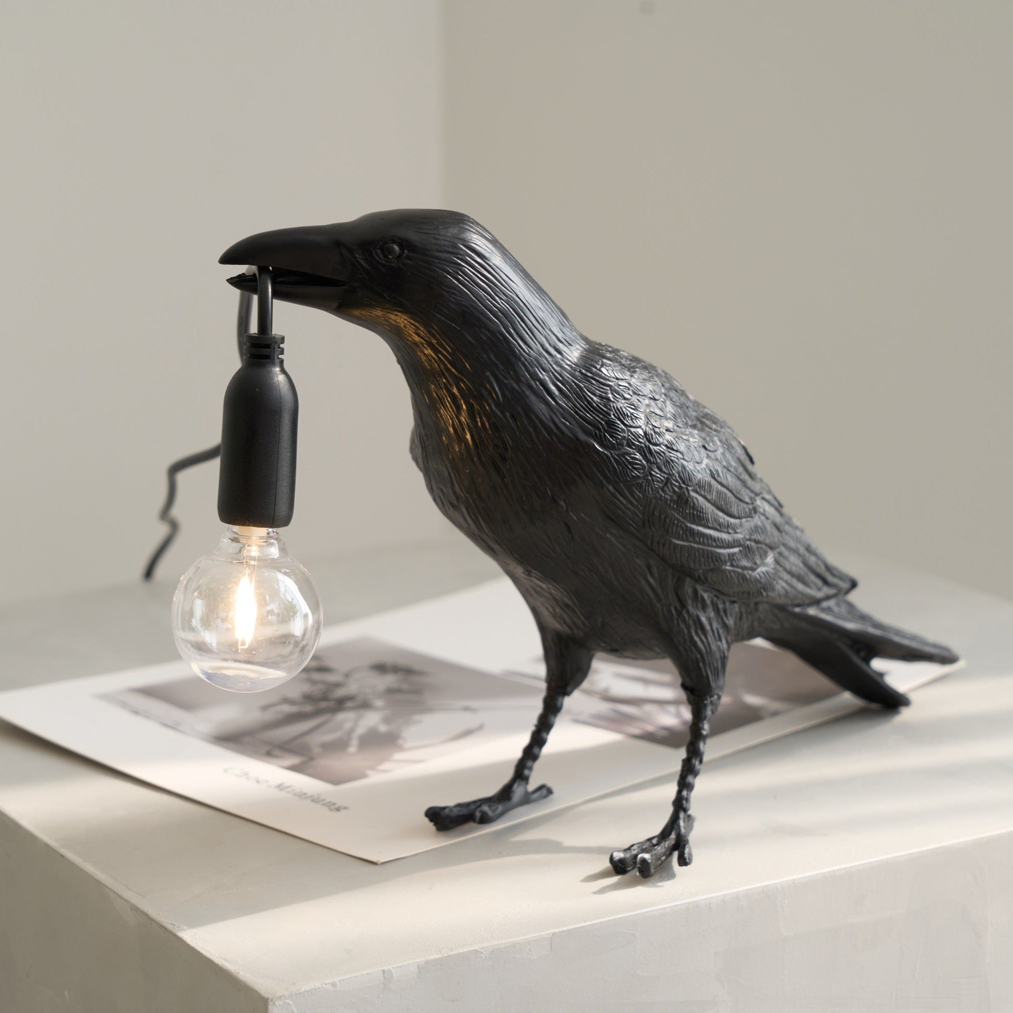Raven-Inspired Table Lamp | Unique Desk and Bedside Light for Stylish Home Decor 2