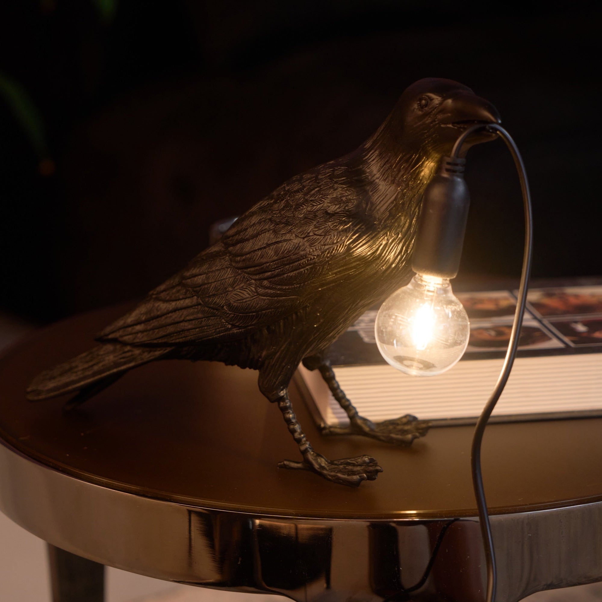 Raven-Inspired Table Lamp | Unique Desk and Bedside Light for Stylish Home Decor 6