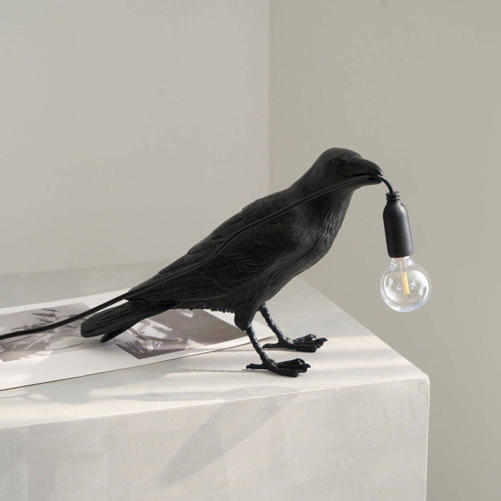 Raven-Inspired Table Lamp | Unique Desk and Bedside Light for Stylish Home Decor 8
