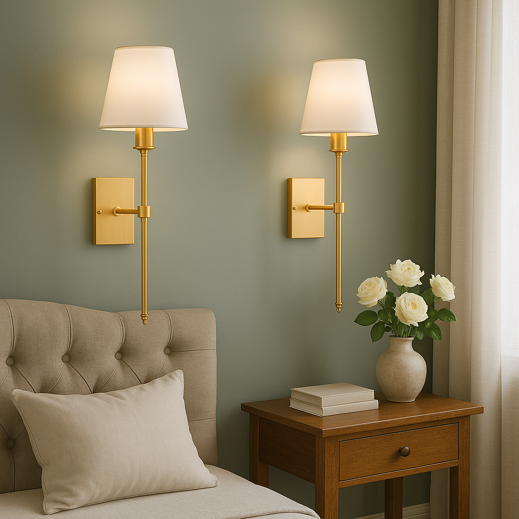 Scontra | Modern Wall Lamp Set of 2 - Elegant Wall Sconces with Warm White LED Lighting 2